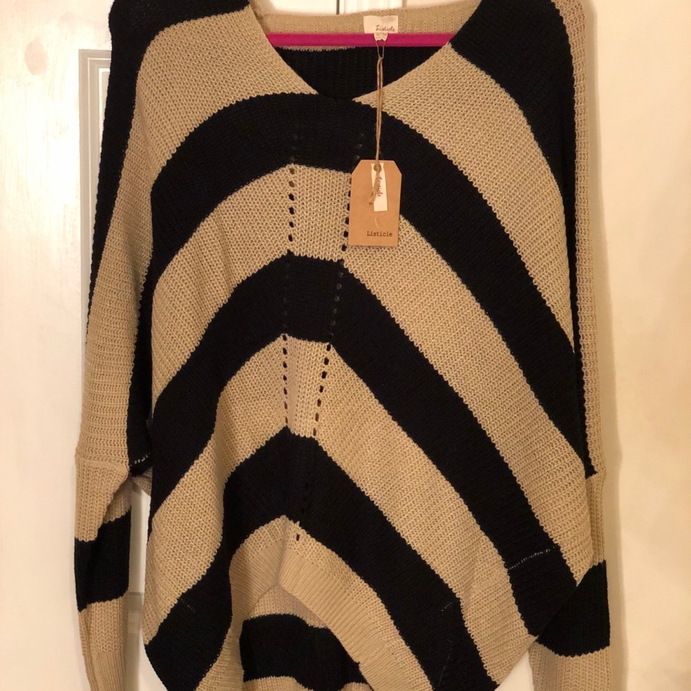 Listicle S/M striped sweater